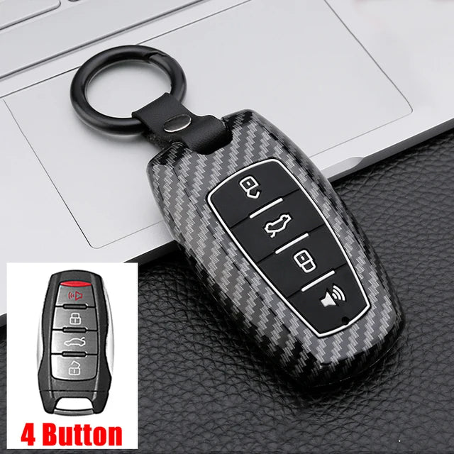 Haval h6 premium quality carbon fiber key cover with key chain
