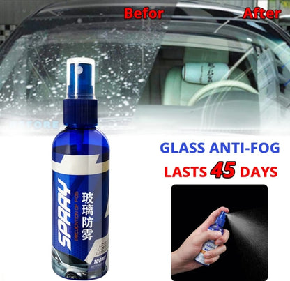 Anti fog and anti rain spray for windshield glass