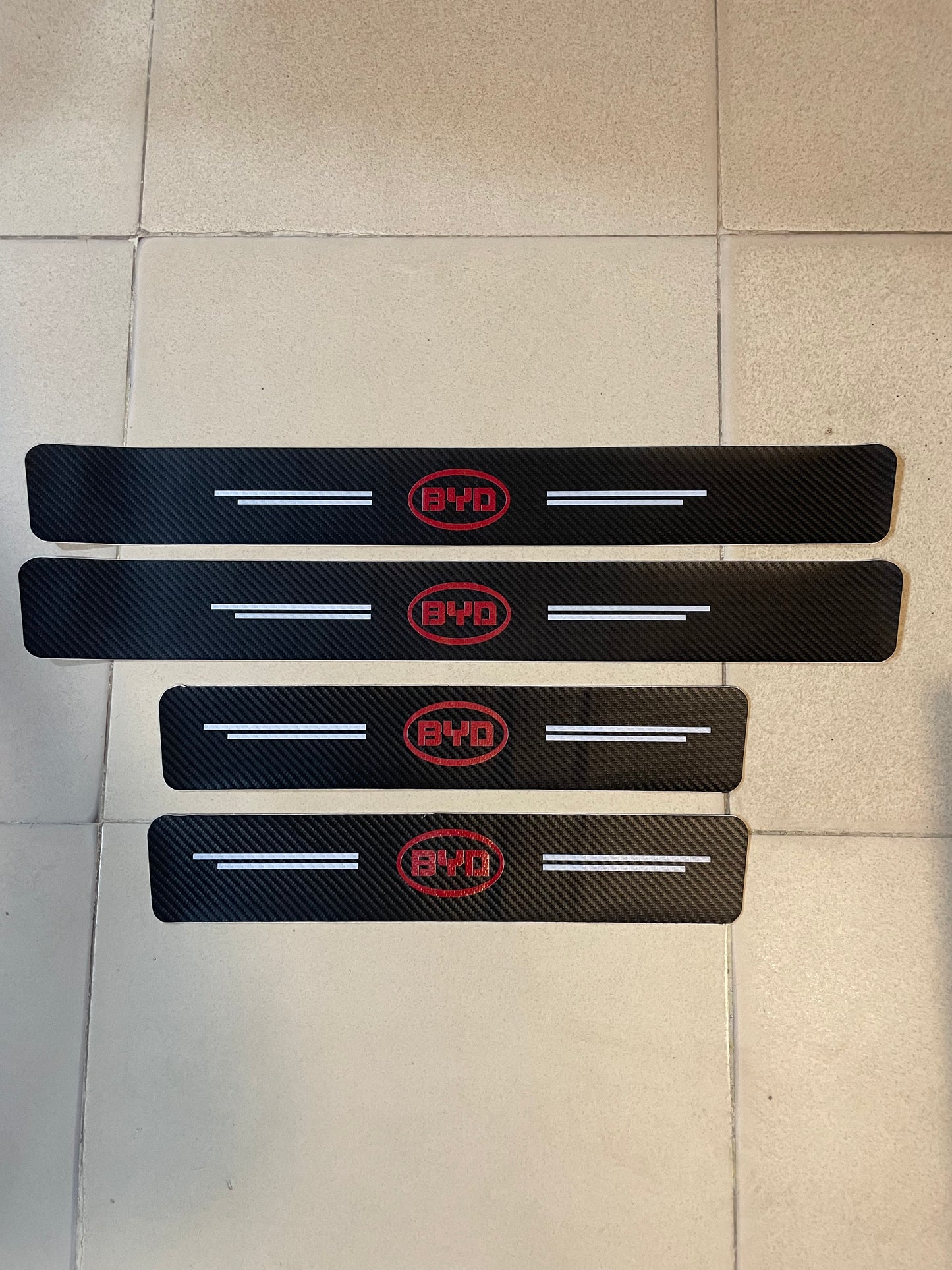 Textured Car Door Sill Protector 4pcs set