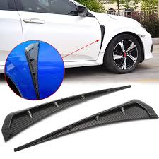 Universal Sport Fender Trim – Carbon Fiber & Glossy Black Finish
