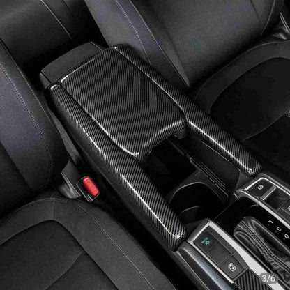 Honda civic x console 3pc carbon fiber