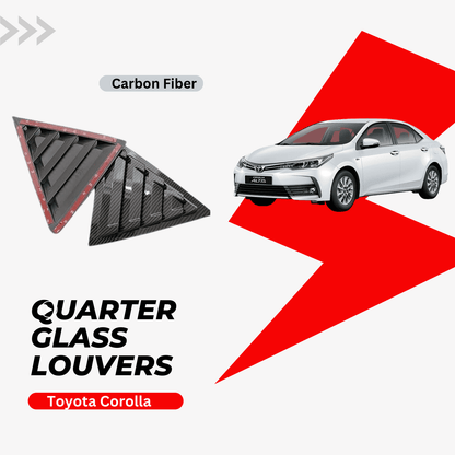 Toyota corolla carbon fiber Quater lower glass cover 2015-2016