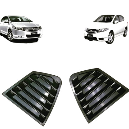Honda City 2009 to 2021  Quarter Glass Louvers Grill Black